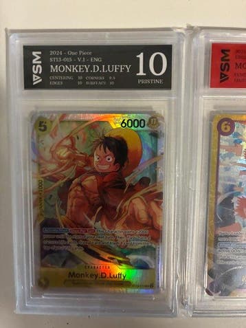 Bandai - 3 Card - One Piece - Monkey D. Luffy Foil, Nieuw