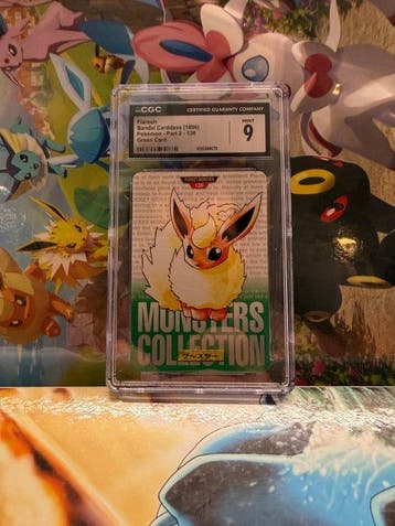 Pokémon - 1 Graded card - Flareon 136 carddass green Carte