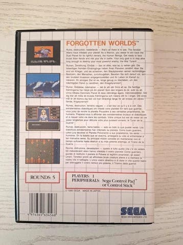 Sega - Master System - Forgotten Worlds - Videogame - In, Nieuw