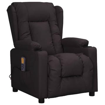 vidaXL Massagestoel kunstleer zwart, Huis en Inrichting, Stoelen, Verzenden, Nieuw