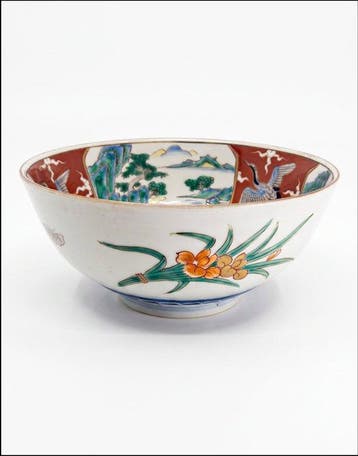 Beautiful Antique Japanese Imari Porcelain Bowl – Edo /