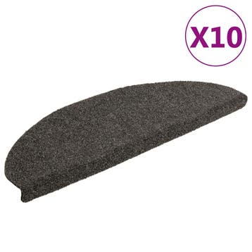 vidaXL Trapmatten Zelfklevend 10 st 65x21x4 cm Antraciet, Verzenden