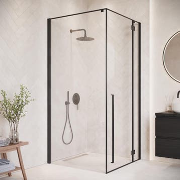 Douchecabine Vancouver 90 x 90 x 190 cm Zwart Douchewand, Verzenden