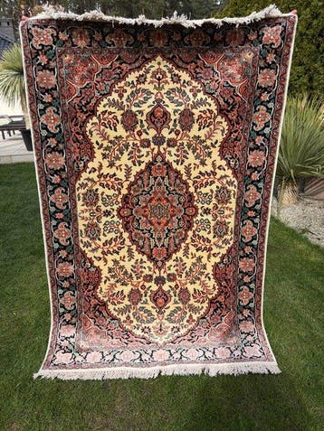 Nieuwe Ghoum Qom zijde - Tapijt - 200 cm - 125 cm, Nieuw