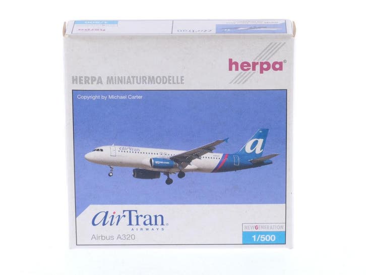 Schaal 1:500 Herpa 502184 Airbus A320 AirTran Airways Reg..., Hobby & Loisirs créatifs, Modélisme | Avions & Hélicoptères, Enlèvement ou Envoi