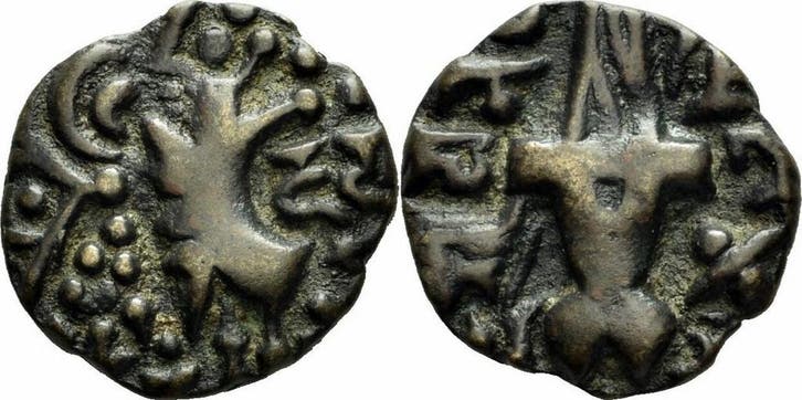 Ca 490-500 n Chr Kidariten Vinayaditya Elektron Stater Ki..., Postzegels en Munten, Munten en Bankbiljetten | Verzamelingen, Verzenden