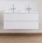 Sanifun badkamermeubel Karolina Wit 1200-1 glanzend, Huis en Inrichting, Badkamer | Badkamermeubels, (Half)hoge kast, 100 tot 150 cm