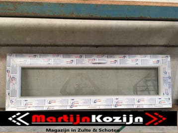 PVC Kunststof Kiepramen 150x50 en 200x50 in stock, Kunststof, Raamkozijn, Nieuw, Ophalen of Verzenden