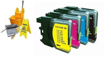 Brother LC-980 serie reinigingscartridge  inktmedia huismerk, Verzenden, Nieuw