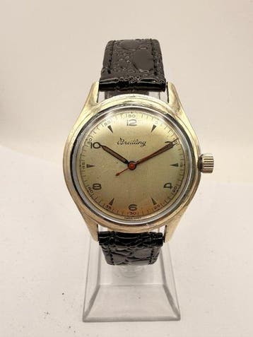 Breitling - Manual Wind - Tropical Dial - Serviced - Zonder, Bijoux, Sacs & Beauté, Montres | Hommes