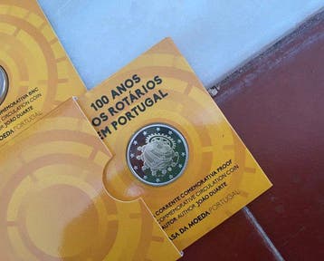Portugal. 2 Euro 2026 Rotary (2 coins) Proof + BU (Zonder