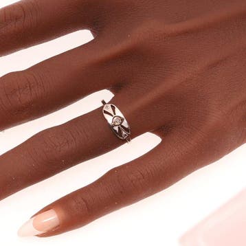 Zonder minimumprijs - Ring - 18 karaat Geel goud, Witgoud -, Handtassen en Accessoires, Ringen, Nieuw