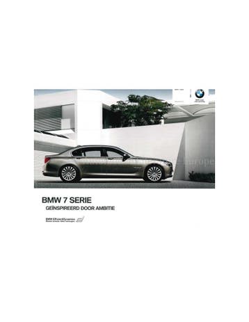 2010 BMW 7 SERIE BROCHURE NEDERLANDS, Nieuw