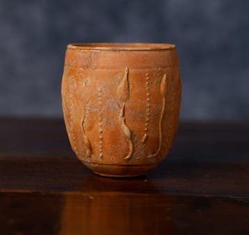 Oud-Romeins Keramische barbotijn - 8 cm