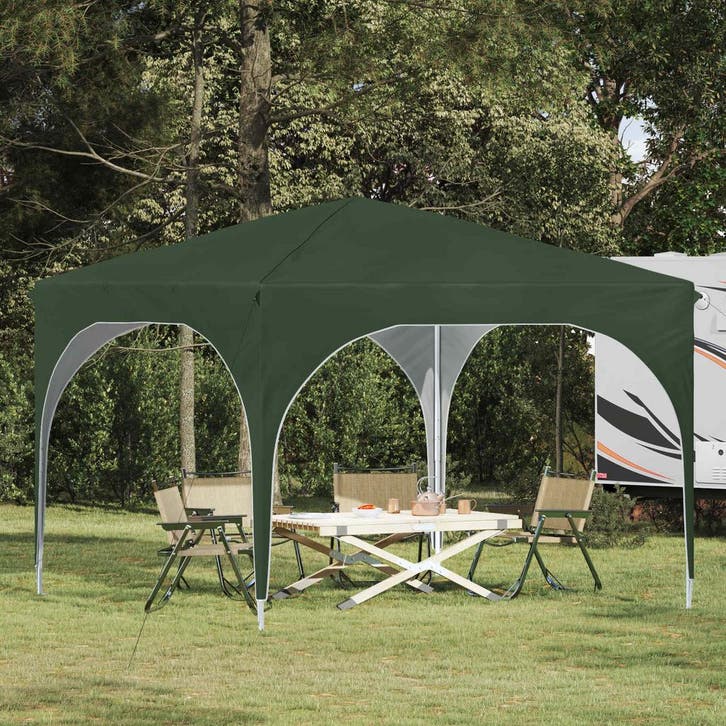 vidaXL Pop-up Feesttent 290 x 290 x 245 cm Groen, Tuin en Terras, Partytenten, Nieuw, Verzenden