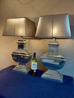 Tafellamp (2) - Schemerlampen - XL formaat - Aluminium, Nieuw