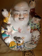sculptuur, Buddha statue - 21 cm - Porselein, Antiek en Kunst