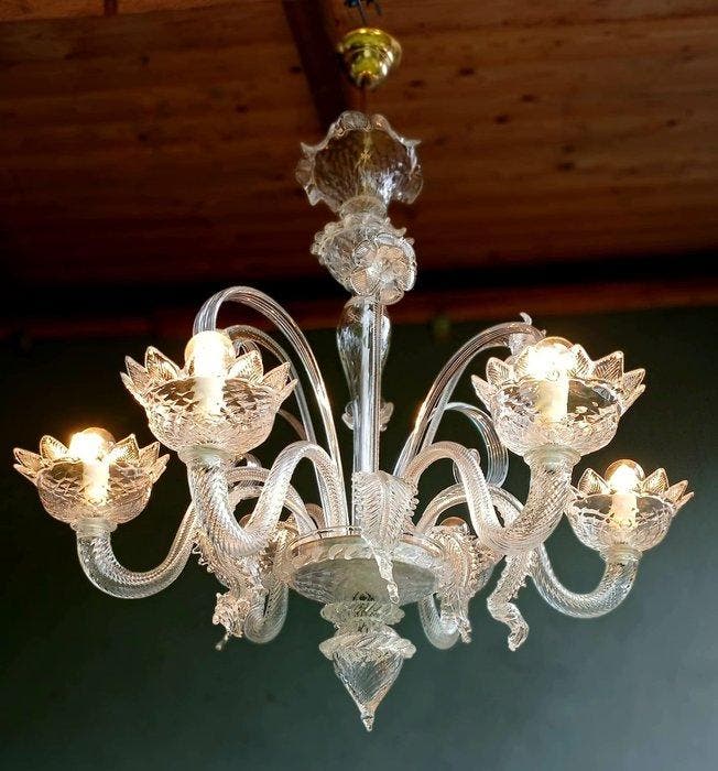Lustre - Vénitien - Verre de Murano, Antiek en Kunst, Antiek | Verlichting