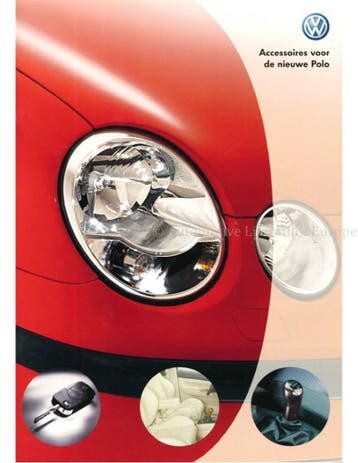 2003 VOLKSWAGEN POLO ACCESSOIRES BROCHURE NEDERLANDS, Ophalen of Verzenden, Nieuw