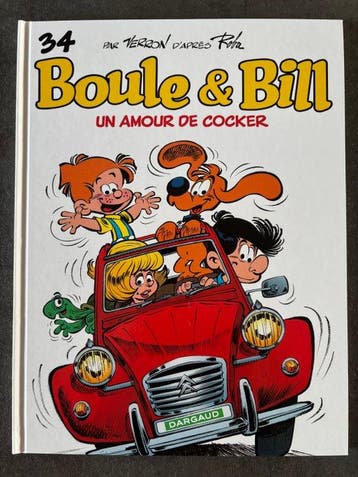 Boule & Bill T34 + dédicace - C - 1 Album - Herdruk - 2016, Livres