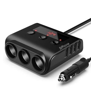 DrPhone CAR6 Sigarettenaansteker Adapter - 3 Auto, Verzenden, Nieuw