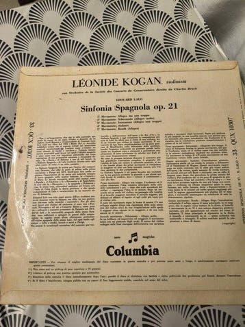 Léonide Kogan - Sinfonia Spagnola Op. 21 - LP album (op, Nieuw in verpakking