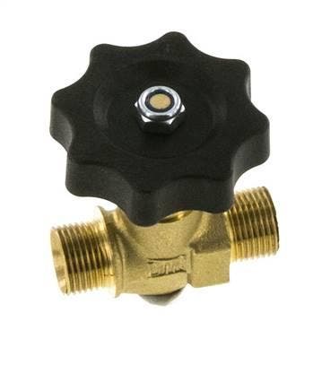 G 3/8 Robinet à boisseau sphérique laiton filetage mâle 40, Verzenden