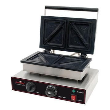 Tosti-IJzer | RVS | Gehalveerde Sneden | 50°C/300°C |, Verzenden, Nieuw in verpakking