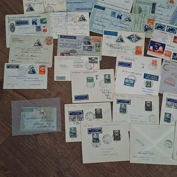 Meerdere - Oudere luchtpoststukken speciale,1e vluchten NOR,
