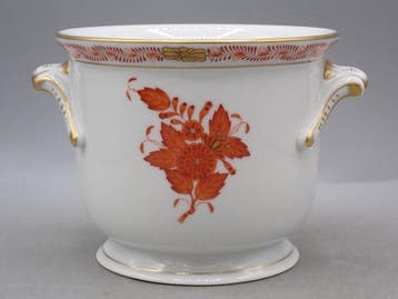 Herend - Bloempot - Apponyi rood - Porselein