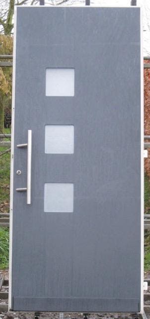 finstral pvc /alu buitendeur , voordeur ,  deur 183 x 221, Doe-het-zelf en Bouw, Gebruikt, Ophalen of Verzenden, Buitendeur, Glas