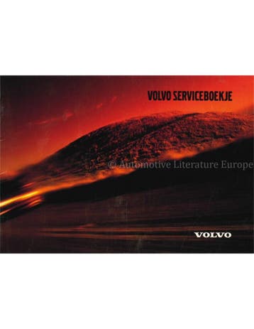 2001 VOLVO SERVICEBOEKJE NEDERLANDS
