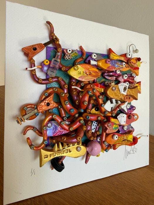 Michael Fantozzi - Little Kraken #1, Antiek en Kunst, Kunst | Schilderijen | Modern