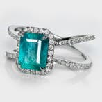 Sans prix de réserve - Bague - 14 carats Or blanc, IGI 1,94, Nieuw