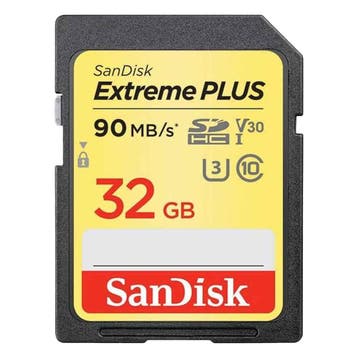Sandisk Extreme 32GB SD Kaart 90mb/s met garantie, TV, Hi-fi & Vidéo, Photo | Cartes mémoire, Ophalen of Verzenden