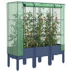 vidaXL Plantenbak verhoogd met kashoes 120x40x140 cm, Verzenden