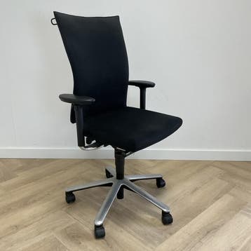 Klöber734 ergo-bureaustoel vv kledinghanger, zwart, Ergonomisch, Gebruikt, Zwart, Bureaustoel