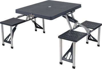 Camp-gear Picknicktafel Basic Inklapbaar Grijs — Zeer goed, Verzenden, Nieuw