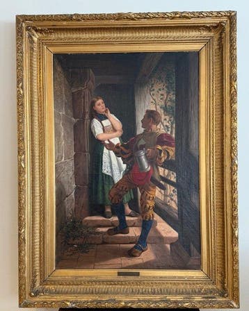 Gustav-Adolph Spangenberg (1828-1891) - Flirt, Antiek en Kunst