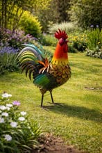 Sculpture dextérieur, Tuinhaan XL – Kleurrijk Kunstobject –