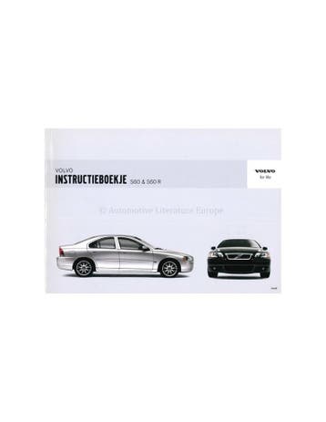 2006 VOLVO S60 R INSTRUCTIEBOEKJE NEDERLANDS