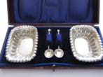 Zout- en pepervaatjes - .925 zilver, Antiek en Kunst