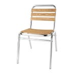 Stoelen | Hout/Aluminium | Hout (Essen) | Grijs Frame |, Verzenden