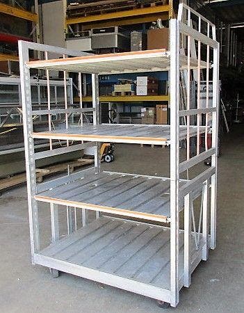 Magazijnwagen, Transportwagen, aluminium, 130cm