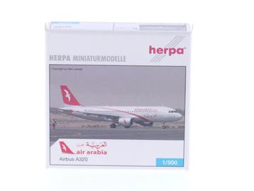 Schaal 1:500 Herpa 502221 Air Arabia Airbus A320 Reg. A6-..., Ophalen of Verzenden
