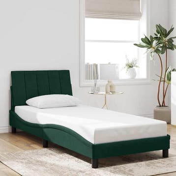 vidaXL Bedframe zonder matras Hanko 80x200 cm fluweel, Verzenden, Nieuw