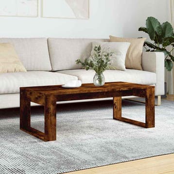 vidaXL Salontafel 102x50x35 cm bewerkt hout gerookt, Verzenden, Nieuw