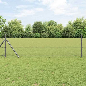 vidaXL Hexagon Hek 0,5 x 100 m PVC Grijs, Verzenden, Nieuw