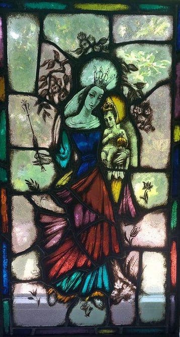 Glas-in-loodraam - 1950-1960 - Wim van Woerkom, Antiek en Kunst