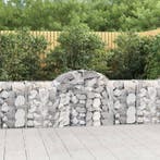 vidaXL Schanskorven 2 st gewelfd 200x30x80/100 cm, Tuin en Terras, Bloempotten, Verzenden, Nieuw